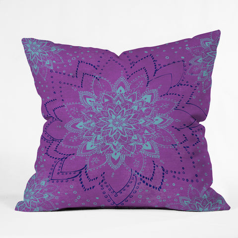 RosebudStudio Purple Dream Outdoor Throw Pillow