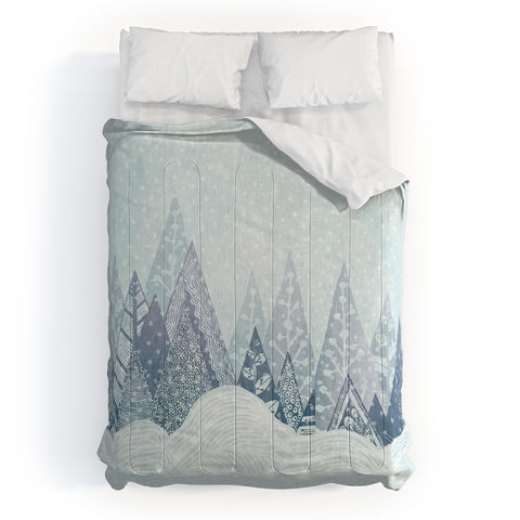 RosebudStudio Winter Mountains Comforter