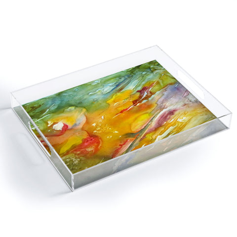 Rosie Brown Abstract 2 Acrylic Tray
