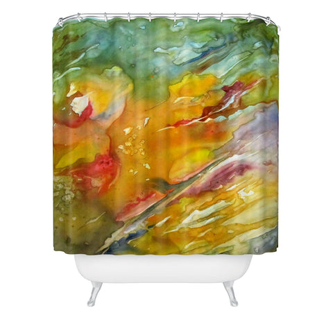 Rosie Brown Abstract 2 Shower Curtain