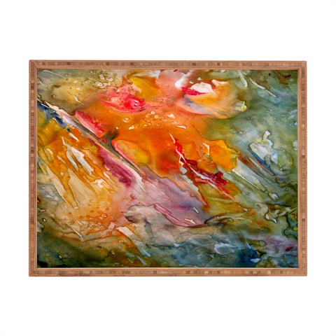 Rosie Brown Abstract 3 Rectangular Tray