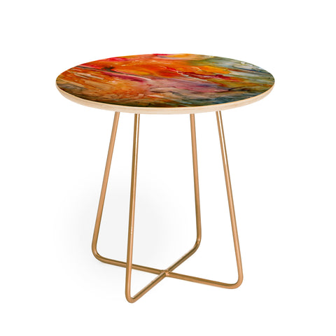 Rosie Brown Abstract 3 Round Side Table