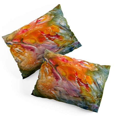 Rosie Brown Abstract 3 Pillow Shams