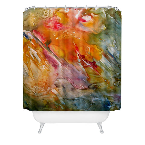 Rosie Brown Abstract 3 Shower Curtain