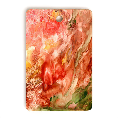Rosie Brown Abstract Red Yupo Cutting Board Rectangle