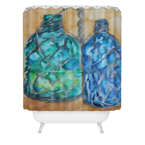 Rosie Brown Agua Fria Batik Shower Curtain