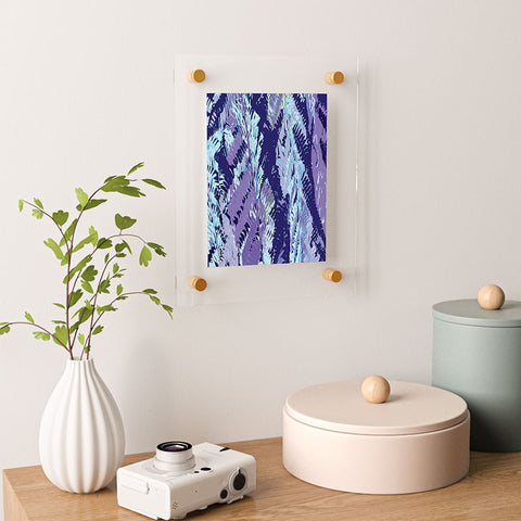 Rosie Brown Amethyst Ferns Floating Acrylic Print