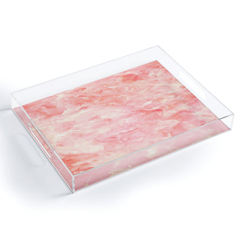 Rosie Brown Art Deco Pink Acrylic Tray