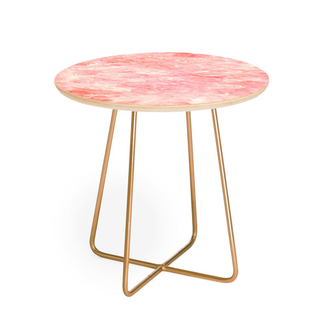 Rosie Brown Art Deco Pink Round Side Table