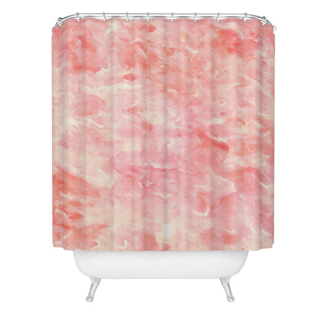 Rosie Brown Art Deco Pink Shower Curtain