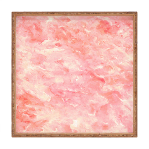 Rosie Brown Art Deco Pink Square Tray