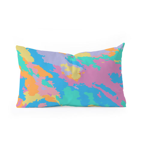 Rosie Brown Art Map Oblong Throw Pillow