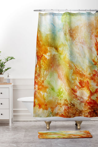 Rosie Brown Autumn Breezes Shower Curtain And Mat