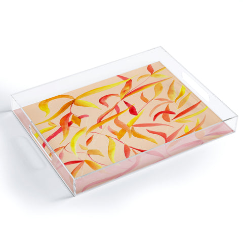 Rosie Brown Autumn Leaves Acrylic Tray