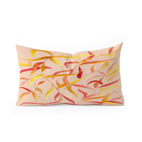 Rosie Brown Autumn Leaves Oblong Throw Pillow