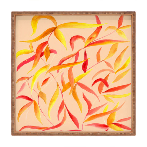 Rosie Brown Autumn Leaves Square Tray