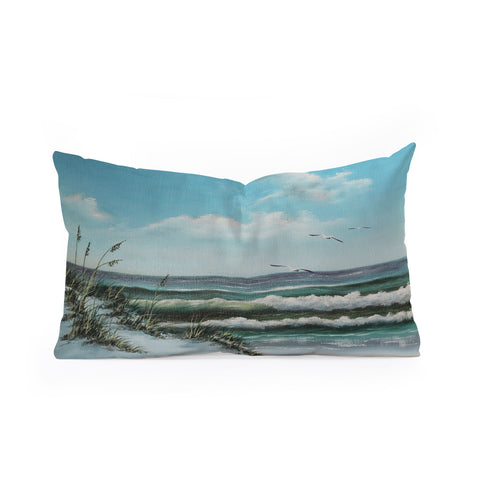 Rosie Brown Beach Dunes Oblong Throw Pillow
