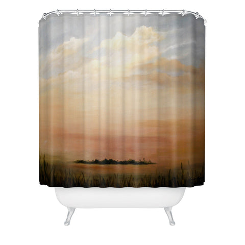 Rosie Brown Big Sky Shower Curtain