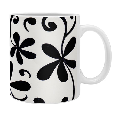 Rosie Brown Black on White Coffee Mug