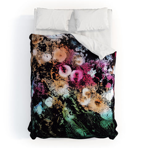 Rosie Brown Blooming Black Comforter