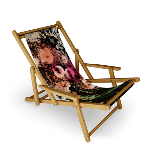 Rosie Brown Blooming Black Sling Chair