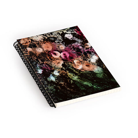 Rosie Brown Blooming Black Spiral Notebook