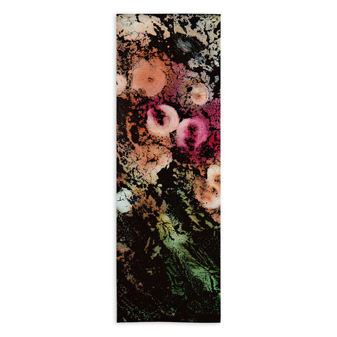 Rosie Brown Blooming Black Yoga Towel