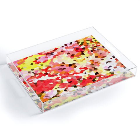 Rosie Brown Blooms Acrylic Tray