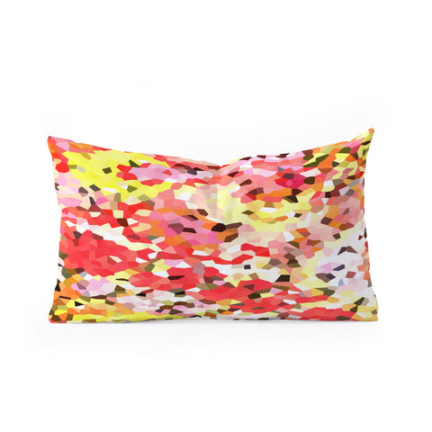 Rosie Brown Blooms Oblong Throw Pillow