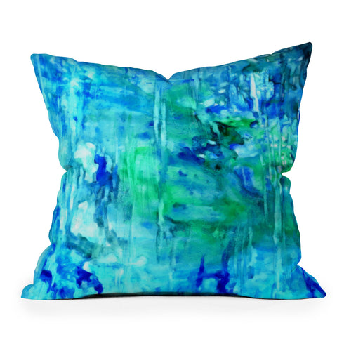 Rosie Brown Blue Grotto Throw Pillow
