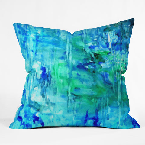 Rosie Brown Blue Grotto Outdoor Throw Pillow
