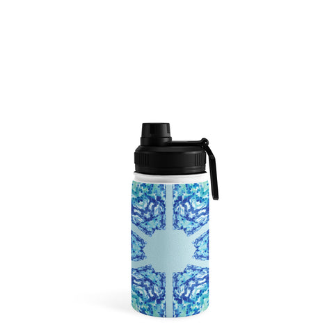 Rosie Brown Blue Hexagone Water Bottle