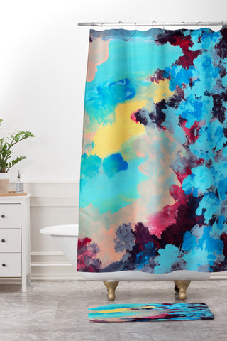 Rosie Brown Blue Ivy Shower Curtain And Mat