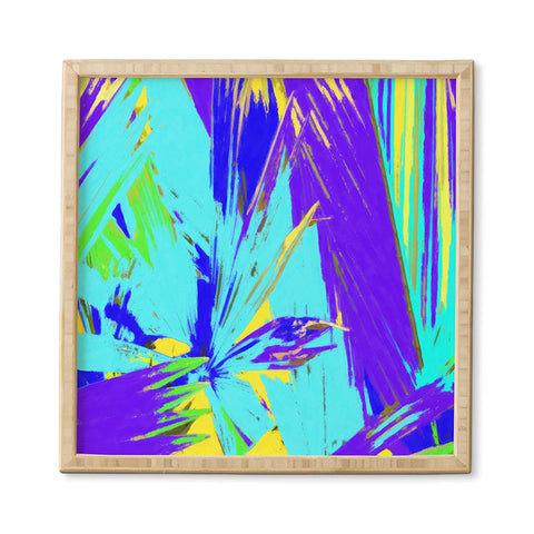 Rosie Brown Blue Palms 1 Framed Wall Art