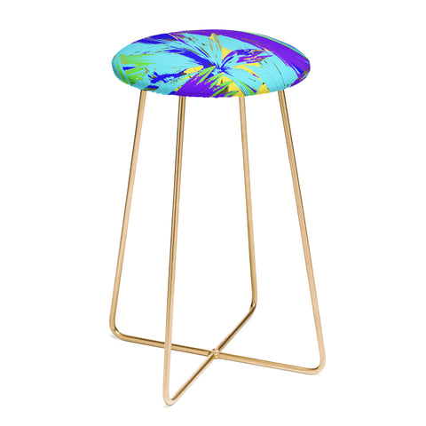 Rosie Brown Blue Palms 1 Counter Stool