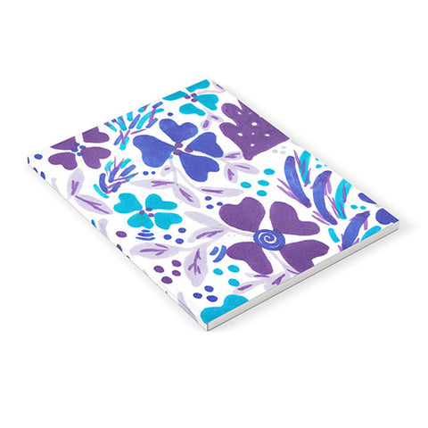 Rosie Brown Blue Spring Floral Notebook