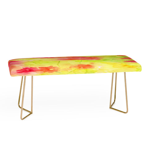Rosie Brown Bougenvilia Bench