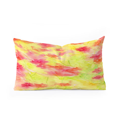 Rosie Brown Bougenvilia Oblong Throw Pillow