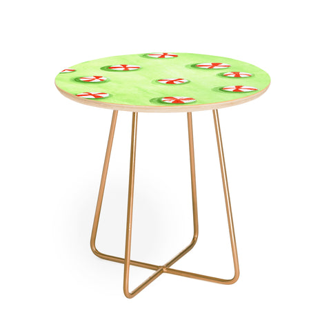 Rosie Brown Christmas Candy Round Side Table