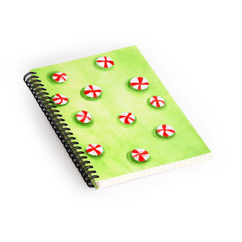 Rosie Brown Christmas Candy Spiral Notebook