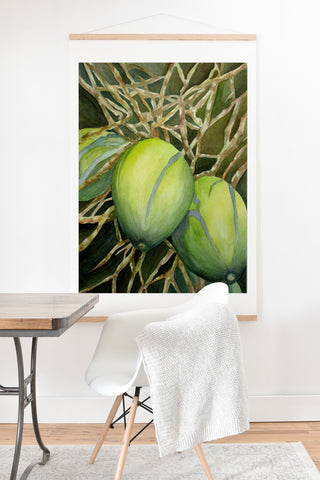 Rosie Brown Coconuts Cuddling Art Print And Hanger
