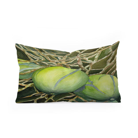 Rosie Brown Coconuts Cuddling Oblong Throw Pillow