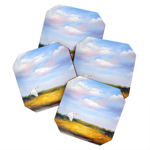 Rosie Brown Come Fly With Me Coaster Set