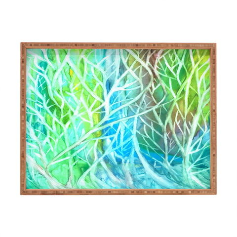 Rosie Brown Coral View Rectangular Tray