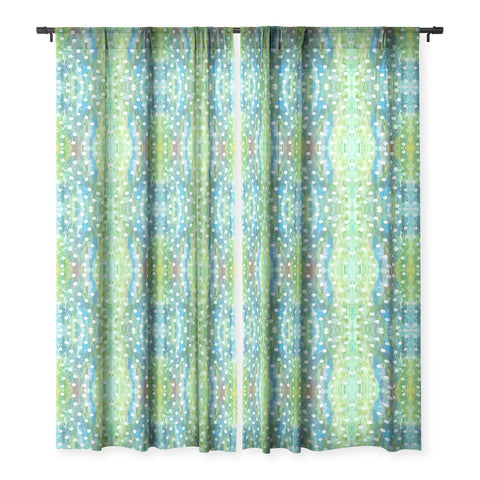 Rosie Brown Dots And Dots Sheer Window Curtain