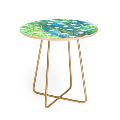 Rosie Brown Dots And Dots Round Side Table