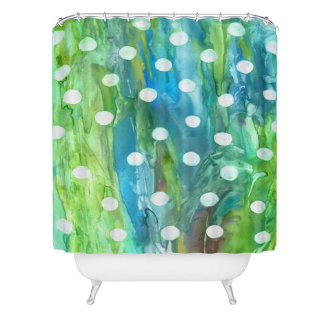 Rosie Brown Dots And Dots Shower Curtain