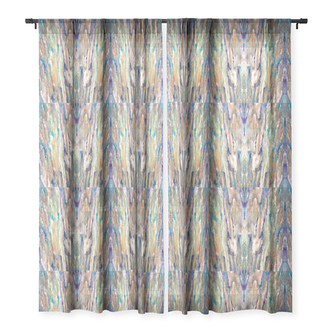 Rosie Brown Eucalyptus Sheer Window Curtain