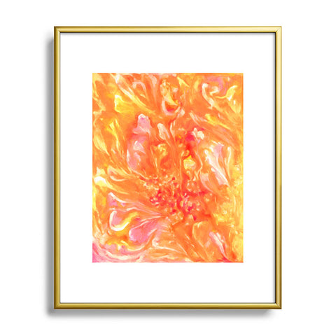 Rosie Brown Falling Petals Metal Framed Art Print