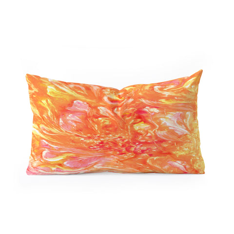 Rosie Brown Falling Petals Oblong Throw Pillow